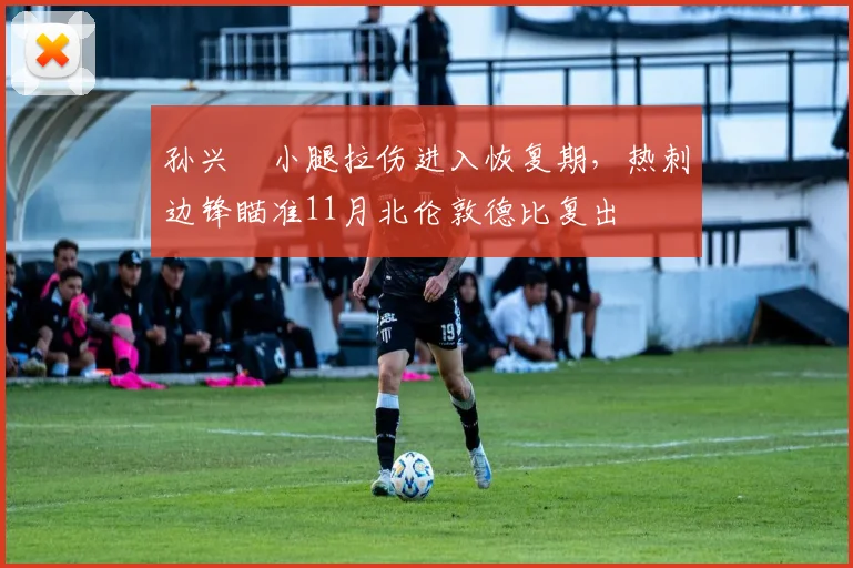 孙兴慜小腿拉伤进入恢复期,热刺边锋瞄准11月北伦敦德比复出